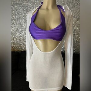 White Bathing Suit Cover Up